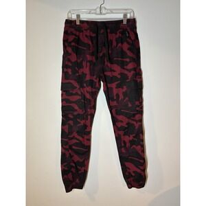 Phat Farm Pants‎ Mens M Red Camo Stretch Denim Jogger Streetwear Casual